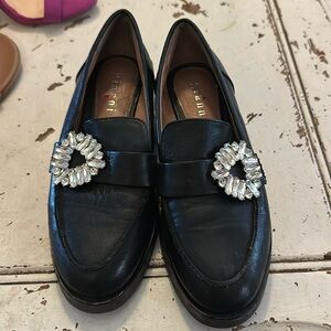 Gianni Bini Embellished Loafers Dressy Rhinestone Slip On Shoes